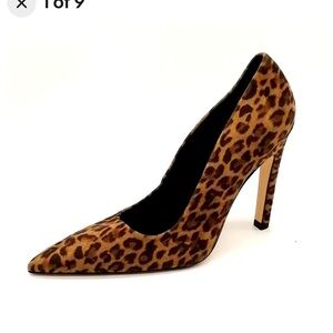 All American leopard print pumps.